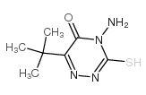 4-Amino-6-(tert-butyl)-3-mercapto-1,2,4-triazin-5(4H)-one structure, CAS 33509-43-2