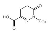 1-Methyl-6-oxo-1,4,5,6-tetrahydropyridazine-3-carboxylic acid structure, CAS 33548-32-2