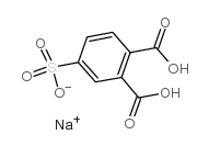 Sodium 2-carboxy-4-sulfobenzoate structure, CAS 33562-89-9