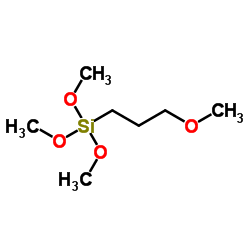 (3-Methoxypropyl)trimethoxysilane structure, CAS 33580-59-5
