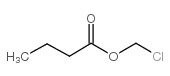 Chloromethyl butyrate structure, CAS 33657-49-7