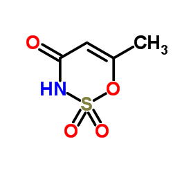 Acesulfame structure, CAS 33665-90-6