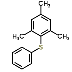 2,4,6-Trimethyldiphenyl sulfide structure, CAS 33667-80-0