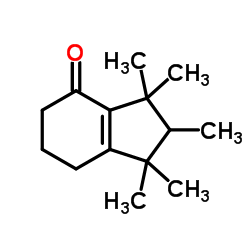 1,2,3,5,6,7-Hexahydro-1,1,2,3,3-pentamethyl-4H-inden-4-one structure, CAS 33704-61-9