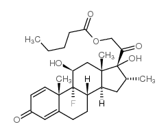 Dexamethasone valerate structure, CAS 33755-46-3