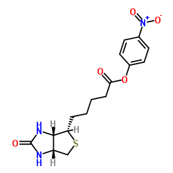 (+)-Biotin 4-nitrophenyl ester structure, CAS 33755-53-2