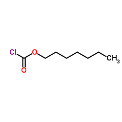 Heptyl chloroformate structure, CAS 33758-34-8
