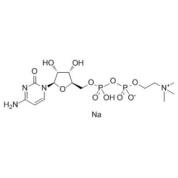 Citicoline sodium structure, CAS 33818-15-4