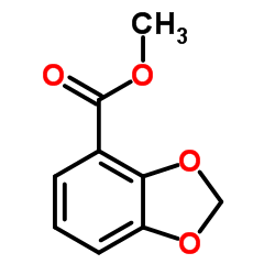 Methyl 1,3-benzodioxole-4-carboxylate structure, CAS 33842-16-9