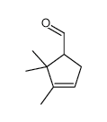 2,2,3-Trimethylcyclopent-3-ene-1-carboxaldehyde structure, CAS 33843-21-9