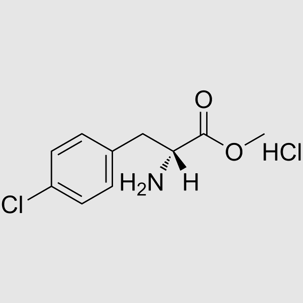 4-Chloro-D-phenylalanine methyl ester hydrochloride structure, CAS 33965-47-8