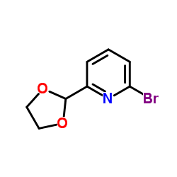 2-Bromo-6-(1,3-dioxolan-2-yl)pyridine structure, CAS 34199-87-6