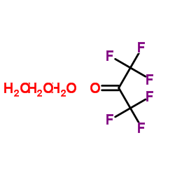 Hexafluoroacetone trihydrate structure, CAS 34202-69-2