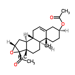 16,17-Epoxypregnenolone acetate structure, CAS 34209-81-9