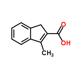 3-Methylindene-2-carboxylic acid structure, CAS 34225-81-5