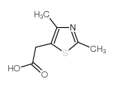 (2,4-Dimethyl-1,3-thiazol-5-yl)acetic acid structure, CAS 34272-65-6