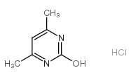 4,6-Dimethyl-2-hydroxypyrimidine hydrochloride structure, CAS 34289-60-6