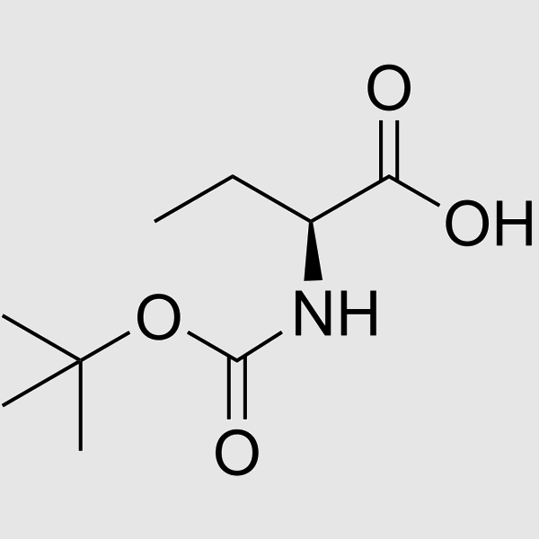 Boc-L-2-aminobutyric acid structure, CAS 34306-42-8