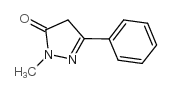 1-Methyl-3-phenyl-1H-pyrazol-5-ol structure, CAS 34347-81-4