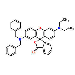 2'-(Dibenzylamino)-6'-(diethylamino)fluoran structure, CAS 34372-72-0