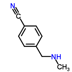 4-(Methylaminomethyl)benzonitrile structure, CAS 34403-48-0