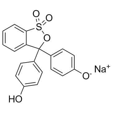 Phenol Red sodium salt structure, CAS 34487-61-1