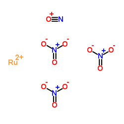 Ruthenium nitrosyl nitrate structure, CAS 34513-98-9