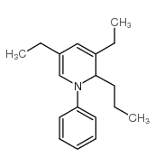 3,5-Diethyl-1-phenyl-2-propyl-1,2-dihydropyridine structure, CAS 34562-31-7