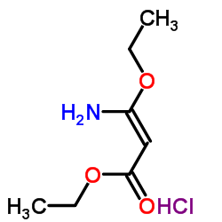 Ethyl 3-amino-3-ethoxyacrylate hydrochloride structure, CAS 34570-16-6