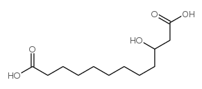 3-Hydroxydodecanedioic acid structure, CAS 34574-69-1