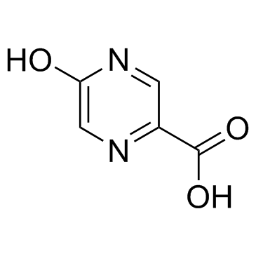 5-Hydroxypyrazine-2-carboxylic acid structure, CAS 34604-60-9