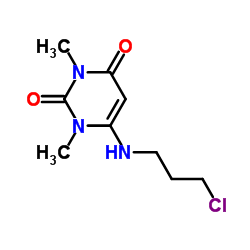 6-[(3-Chloropropyl)amino]-1,3-dimethyluracil structure, CAS 34654-81-4
