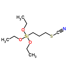 3-Thiocyanatopropyltriethoxysilane structure, CAS 34708-08-2
