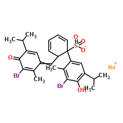 Bromthymol Blue sodium salt structure, CAS 34722-90-2