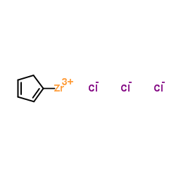 Cyclopentadienylzirconium trichloride structure, CAS 34767-44-7