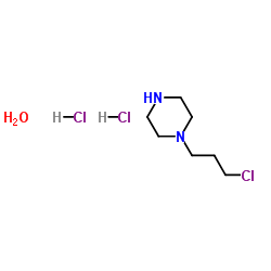 1-(3-Chloropropyl)piperazine dihydrochloride monohydrate structure, CAS 34782-06-4