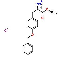 O-Benzyl-L-tyrosine methyl ester hydrochloride structure, CAS 34805-17-9
