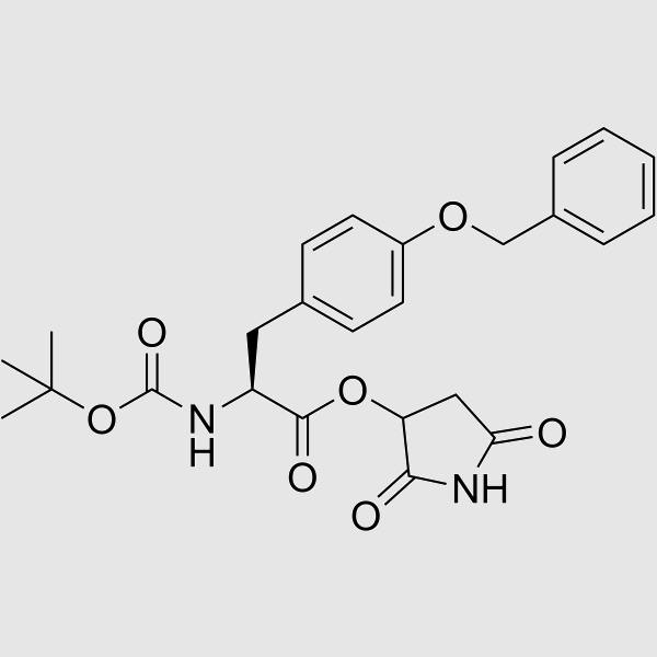 Boc-O-Benzyl-L-tyrosine hydroxysuccinimide ester structure, CAS 34805-19-1