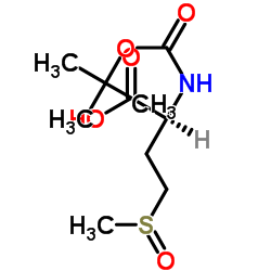 Boc-L-methionine sulfoxide structure, CAS 34805-21-5