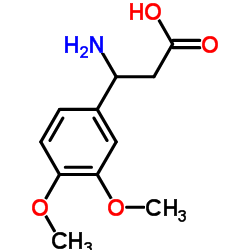 3-Amino-3-(3,4-dimethoxyphenyl)propionic acid structure, CAS 34841-09-3