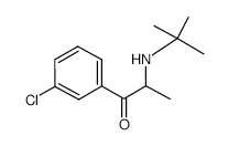 Bupropion structure, CAS 34841-39-9