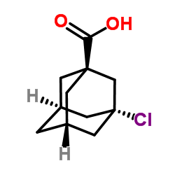 3-Chloroadamantanecarboxylic acid structure, CAS 34859-74-0