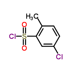 5-Chloro-2-methylbenzenesulfonyl chloride structure, CAS 34981-38-9