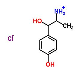 2-(1-Aminoethyl)-4-hydroxybenzyl alcohol hydrochloride structure, CAS 35085-65-5
