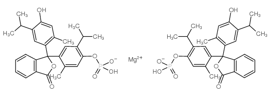 Thymolphthalein monophosphate magnesium salt structure, CAS 35106-21-9