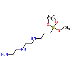 3-[2-(2-Aminoethylamino)ethylamino]propyl-trimethoxysilane structure, CAS 35141-30-1