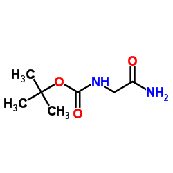 Boc-Glycinamide structure, CAS 35150-09-5