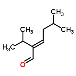 2-Isopropyl-5-methyl-2-hexenal structure, CAS 35158-25-9