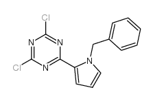 2-(1-Benzyl-1H-pyrrol-2-yl)-4,6-dichloro-1,3,5-triazine structure, CAS 35252-49-4