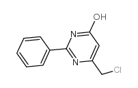 6-(Chloromethyl)-2-phenylpyrimidin-4-ol structure, CAS 35252-98-3